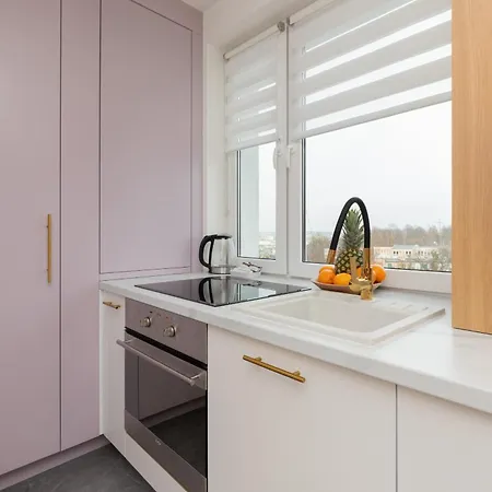 Pastel Apartment With Two Bedrooms And Balcony In Gdynia By Noclegi Renters Apartament Gdynia